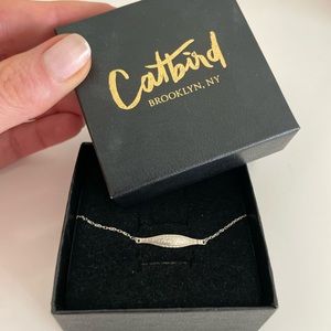 Catbird Signet Bracelet Silver 6-7”